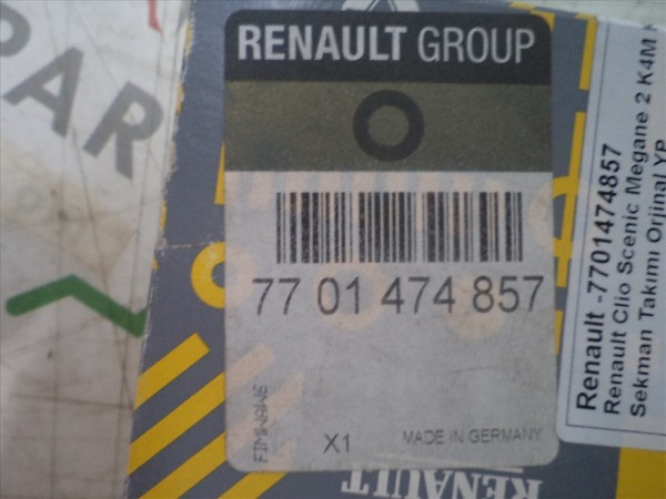 Renault Clio Scenic Megane 2 K4M K4J Sekman Takımı Orj 7701474857 YP