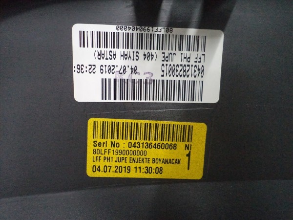 Renault Megane 4 Arka Tampon Alt Parçası Orj 850187948R YP (EA-110)