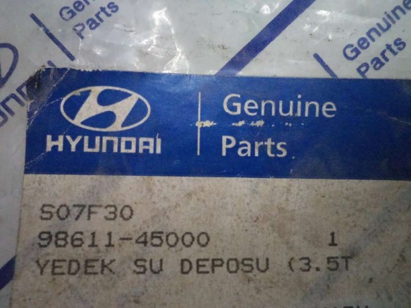 Hyundai Tucson Yedek Su Deposu Orj 98611-45000 YP  (ED-108)