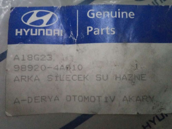 Hyundai Starex Arka Silecek Su Haznesi Orj 98920-4A010 YP  (ED-108)