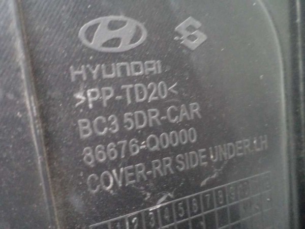 Hyundai İ20 Arka Tampon Alt Koruma Bakaliti Orj  86676Q0000 CP (GC-120)