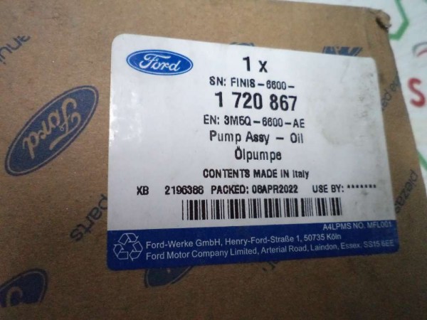 Ford Focus Fiesta C-Max Yağ Pompası Orj 3M5Q-6600-AE YP