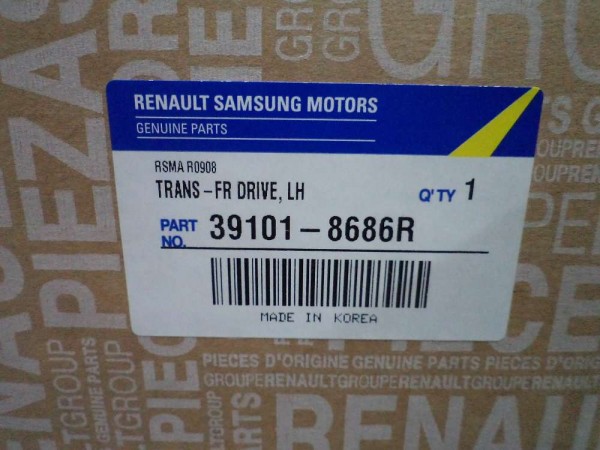 Renault Talisman Sol Aks Orjinal Sıfır 391018686R YP (İD-120)