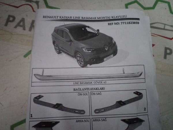 Renault Kadjar Yan Bar Basamak Takımı Orjinal Sıfır 7711823859 YP (AA140)