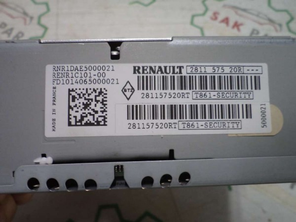 Renault Clio 3 Master 3 Kangoo Radyo Teyp CD Çalar Orjinal Sıfır 281157520R YP (AC-121)