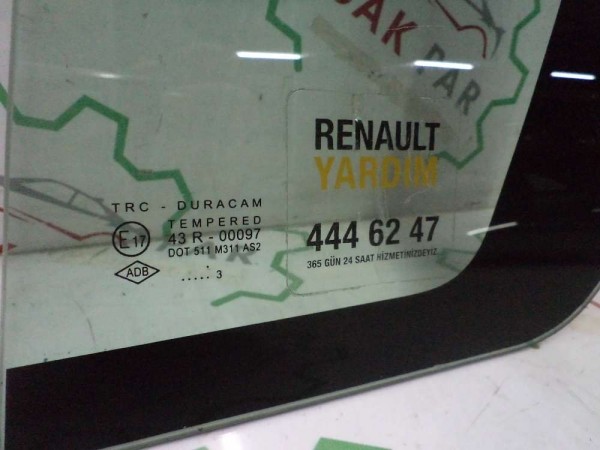 Renault Clio Symbol Sol Arka Kelebek Camı Orjinal CP (HE-131)