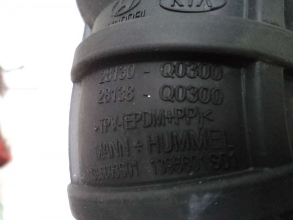 Hyundai İ20 Hava Filtre Giriş Emiş Borusu Hortumu Orjinal  28130-Q0300 28138-Q0300 28139-Q0300 YP (HA-110)