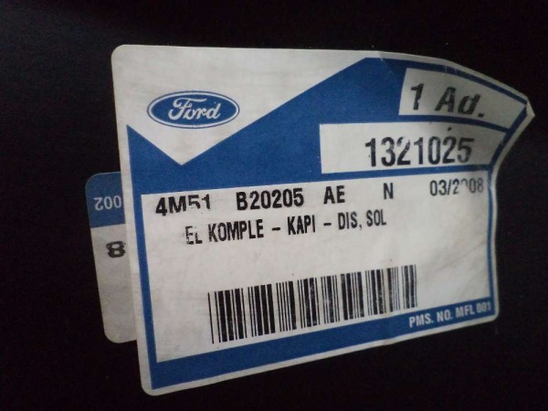 Ford Focus 2 Sol Ön Kapı Sacı (Tek Kapı) Orjinal Sıfır 4M51-B20205-AE YP (IG-110)