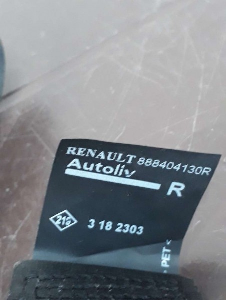 Renault Clio 4 Sağ Arka Emniyet Kemeri Orj. CP 888404130R (DA-130)