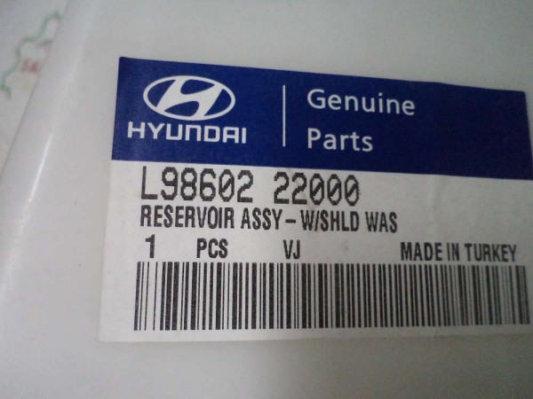 Hyundai Accent Ön Cam Su Fıskiye Deposu Orj L98602-22000 YP (ED-109)