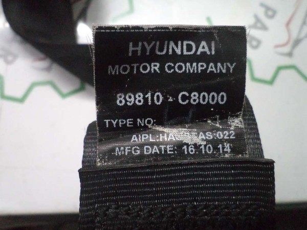 Hyundai İ20 Sol Arka Emniyet Kemeri 89810-C8000 CP (DA-124)