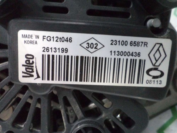 Renault Fluence Logan Alternatör Şarj Dinamosu Orjinal 231006587R YP SP (FB120)