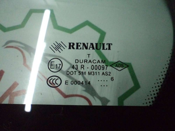 Renault Fluence Sol Arka Kelebek Camı ve Fitili Orjinal 823310030R CP (HE132)